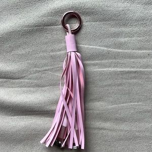 NWOT Pink Tassel Keychain Phone Charging Cable